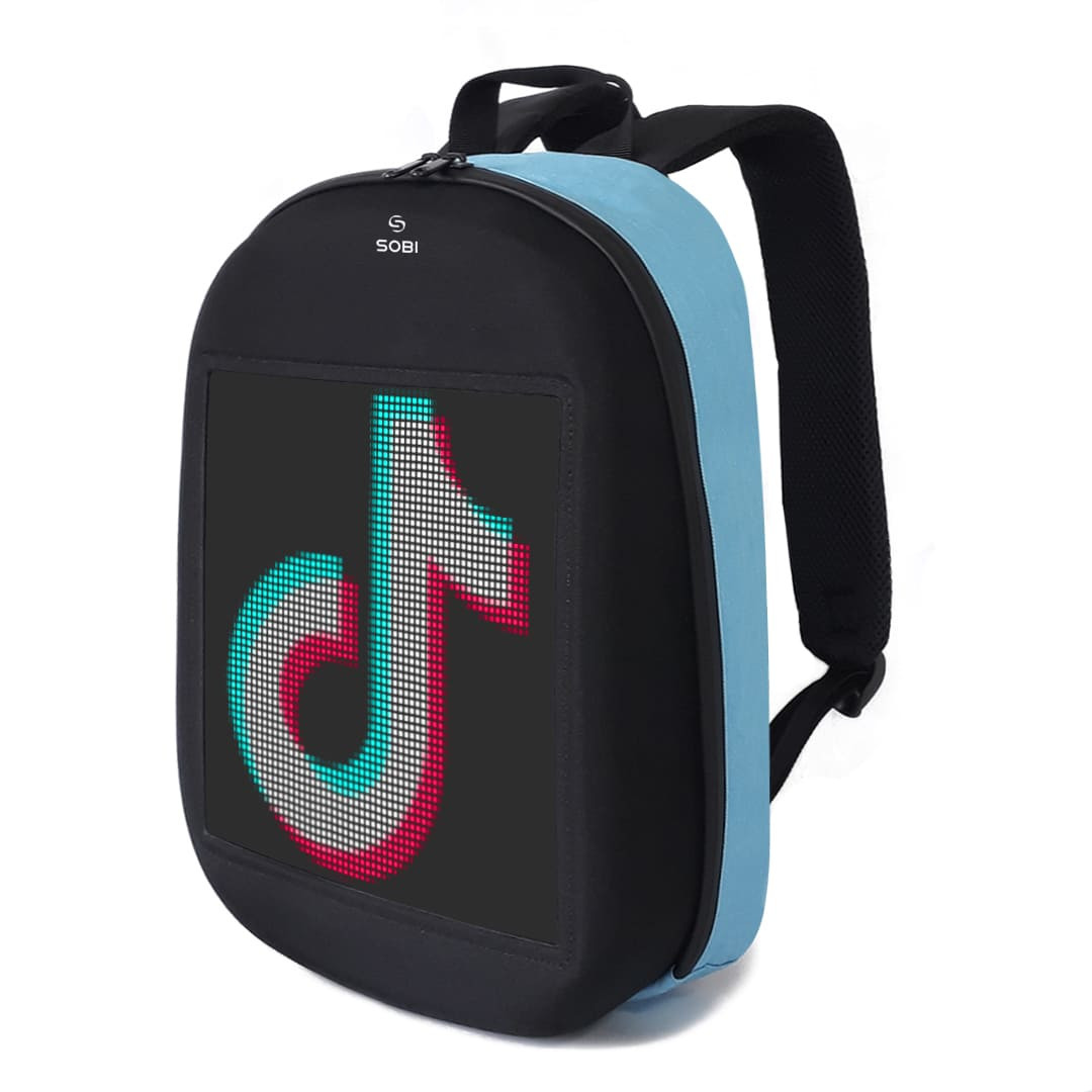 Backpack Sobi Pixel SB9702 Blue with LED screen 