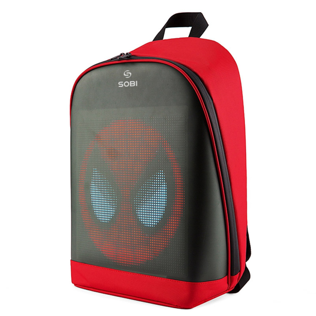 Backpack Sobi Pixel Plus SB9707 Red with LED screen 