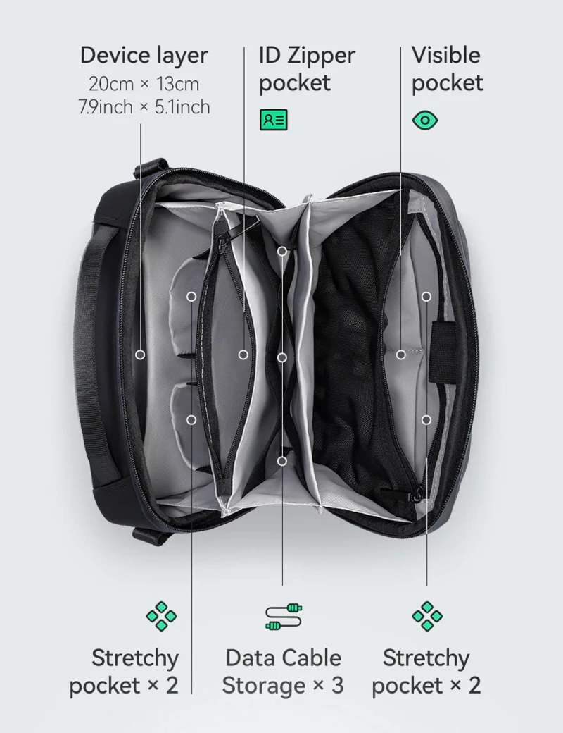 Digital Single Shoulder Bag Mark Ryden Qest Black