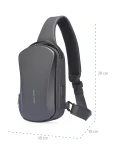Backpack with one strap Mark Ryden Sata Gray