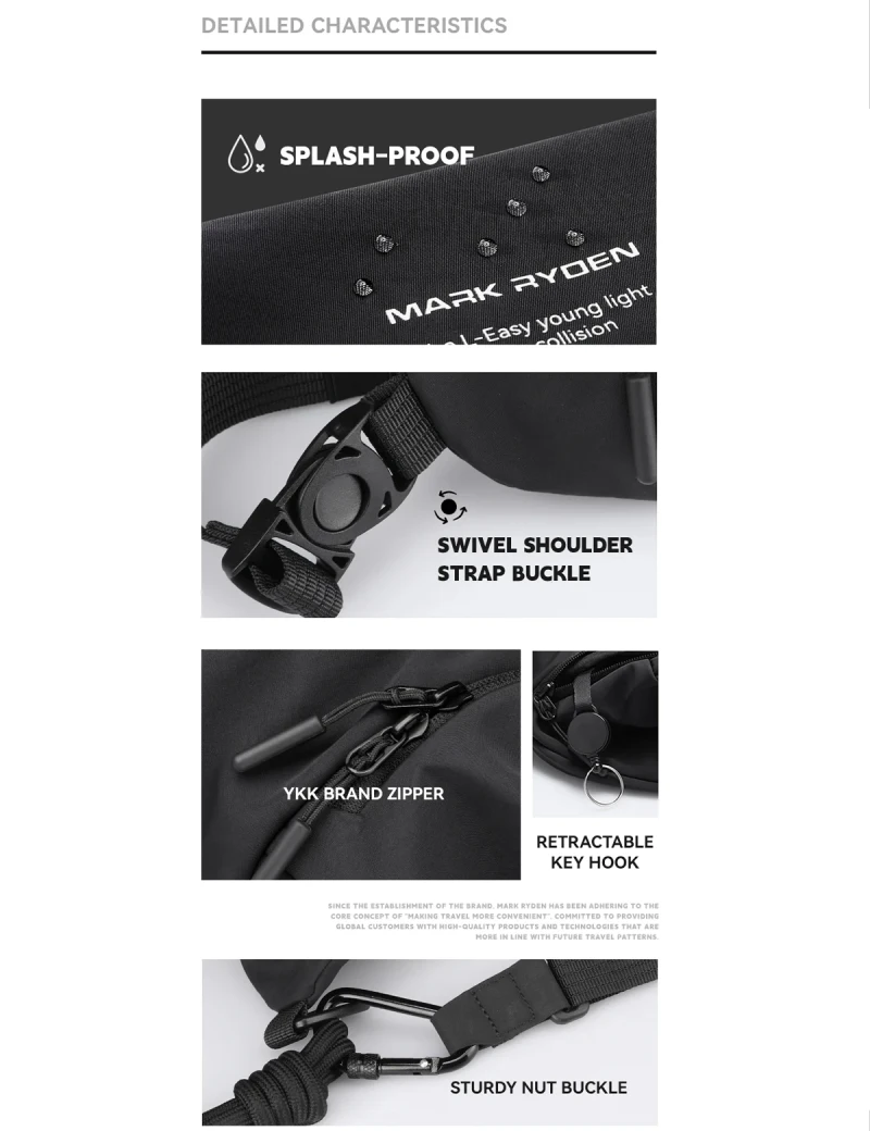 Light Line Single shoulder bag Mark Ryden Glide Dark-blue