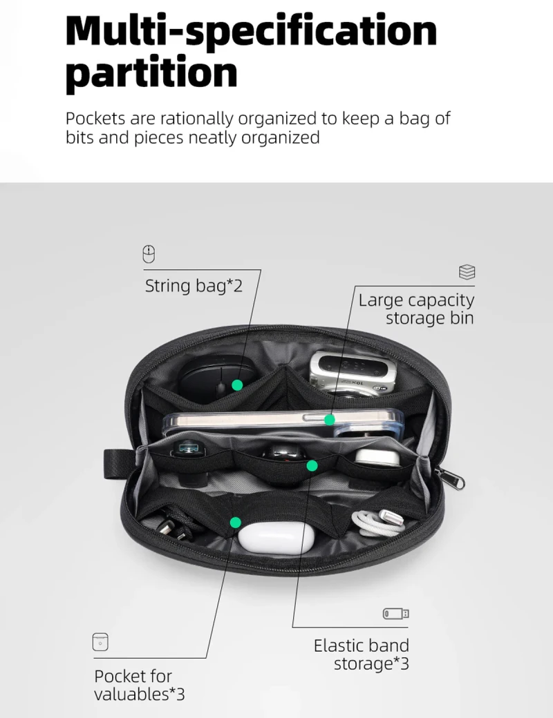 Digital Mark Ryden Toiletry Bag Node Black