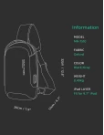 Backpack with one strap Mark Ryden Lexus Black