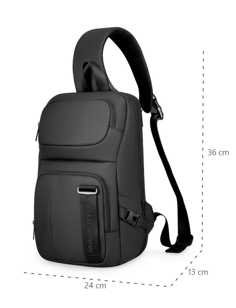 Backpack with one strap Mark Ryden Xero Black