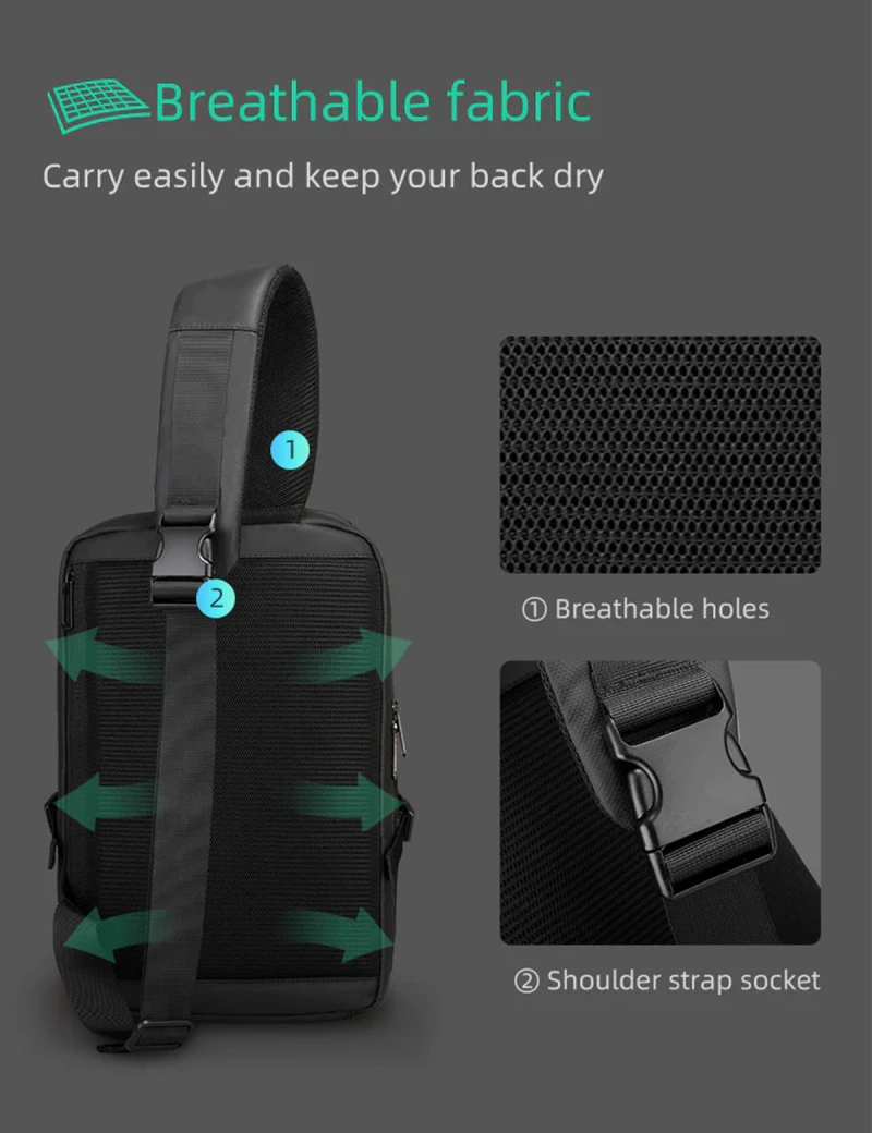 Backpack with one strap Mark Ryden Xero Black