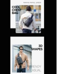 Backpack with one strap Mark Ryden Brad Black