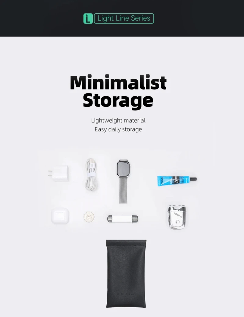 Light Line Toiletry Bag Mark Ryden Slot MR79 Black