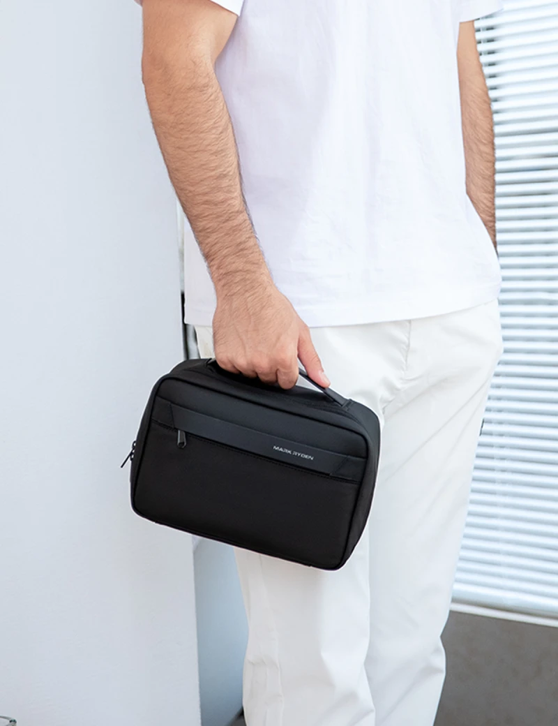 Mark Ryden Kubo MR86 black — on bathroom shelf with grooming products