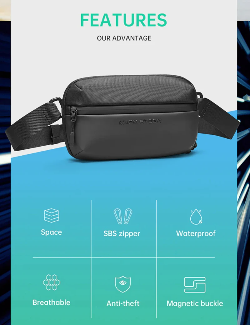 Single Shoulder Bag Mark Ryden Easement MR8712 Black