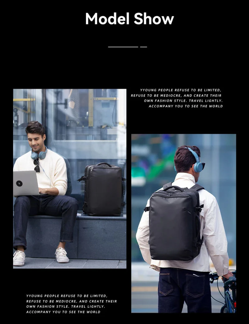 Business Travel Backpack Mark Ryden Expanse Black