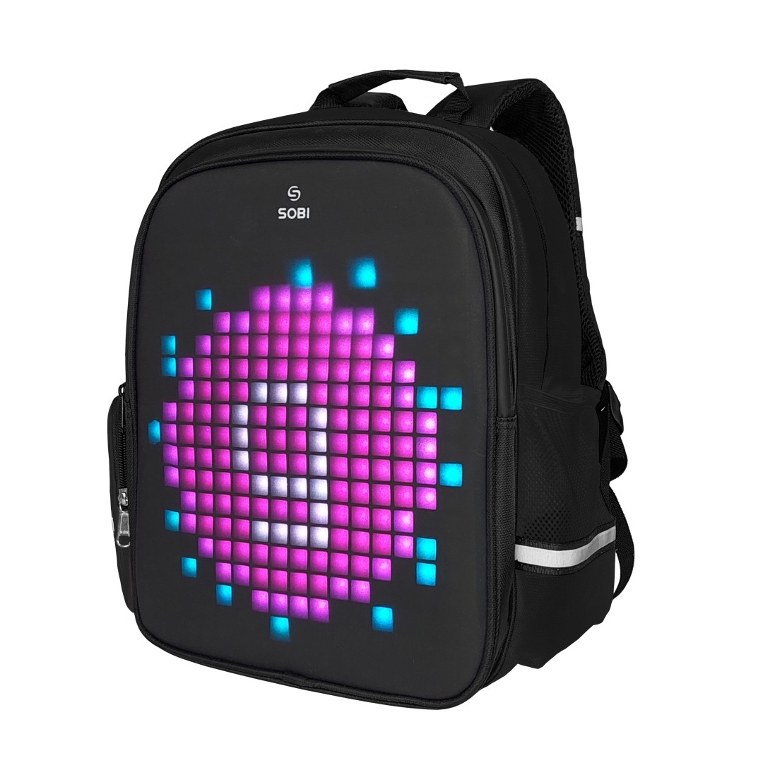 Backpack Sobi Pixel Kids SB9701 Black with LED screen 