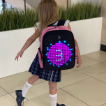 Backpack Sobi Pixel Kids SB9701 Pink with LED screen 