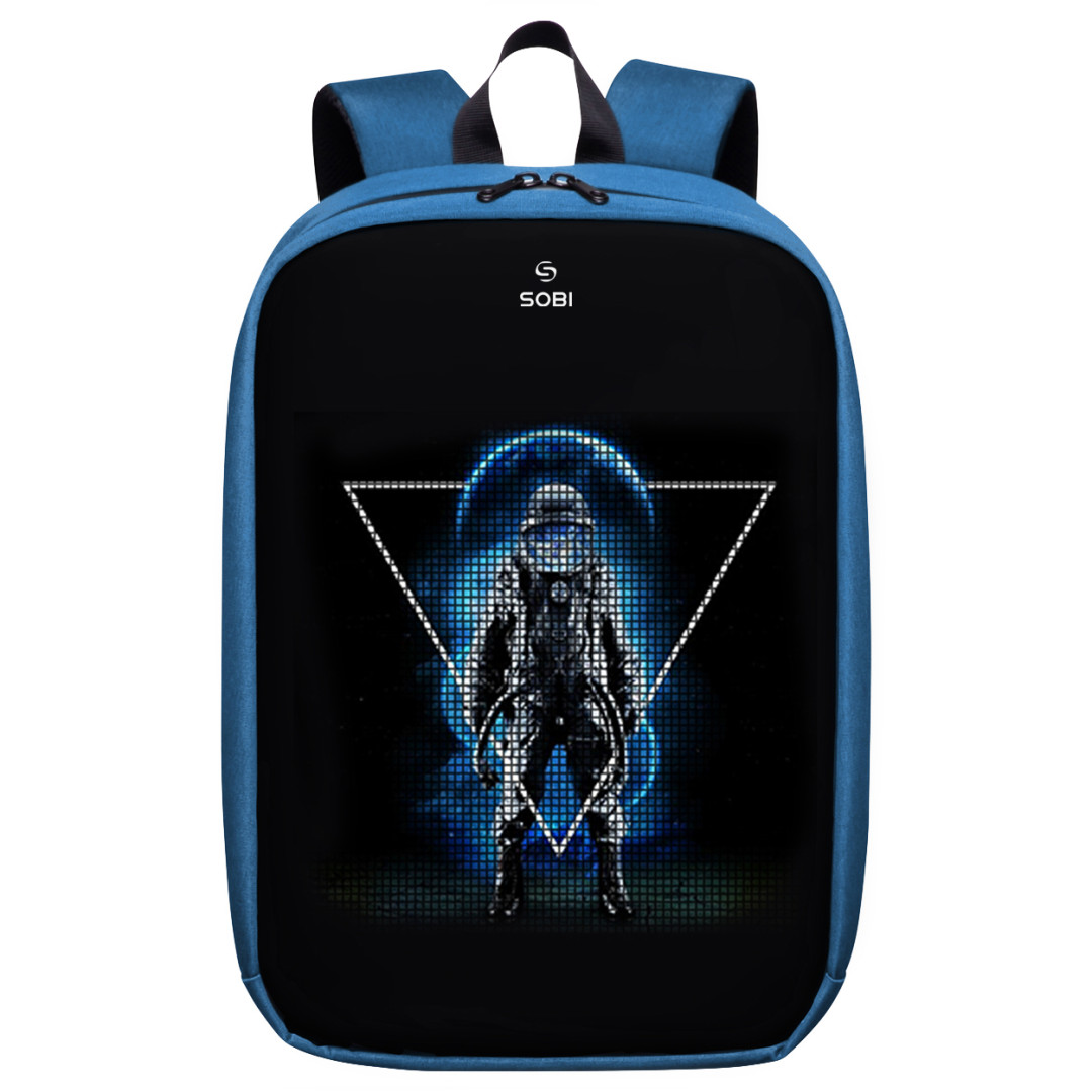 Backpack Sobi Pixel Max SB9703 Blue with LED screen 