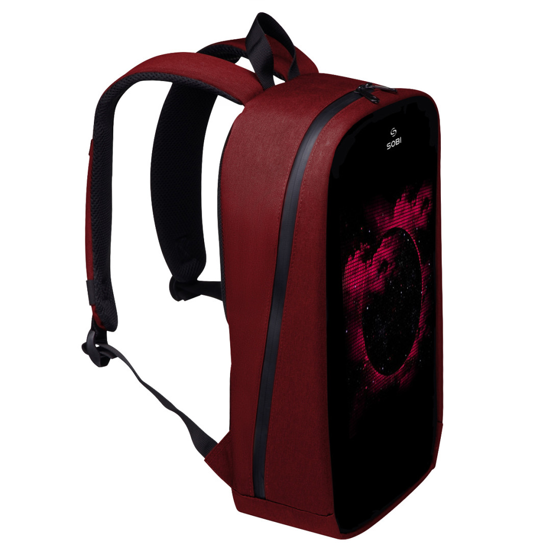 Backpack Sobi Pixel Max SB9703 Red with LED screen 