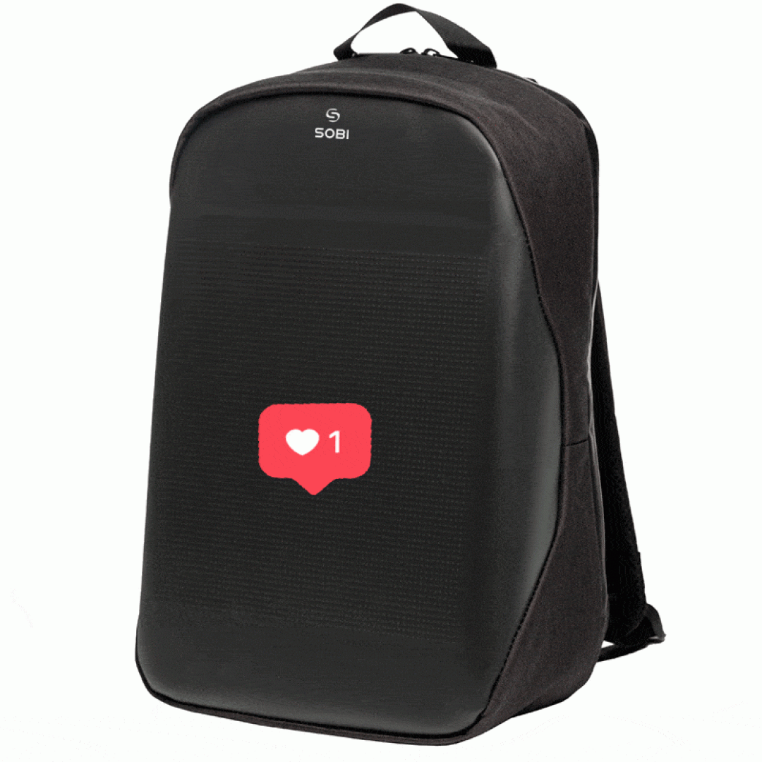 Backpack Sobi Pixel Neo SB9704 Black with LED screen 