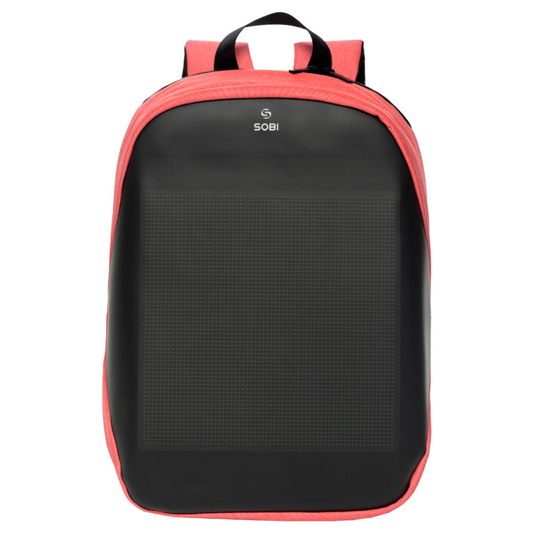 Backpack Sobi Pixel Neo SB9704 Pink with LED screen 