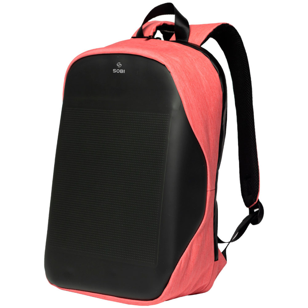 Backpack Sobi Pixel Neo SB9704 Pink with LED screen 