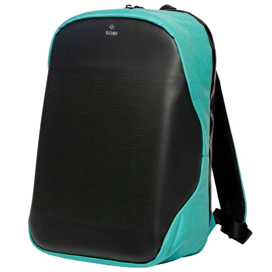 Backpack Sobi Pixel Neo SB9704 Mint with LED screen 