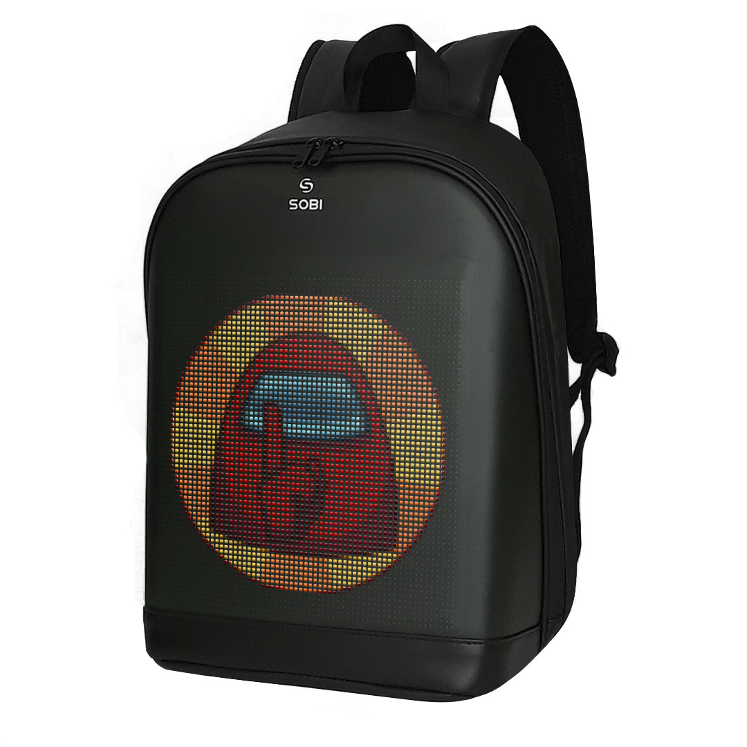 Backpack Sobi Pixel Plus SB9707 Black with LED screen 