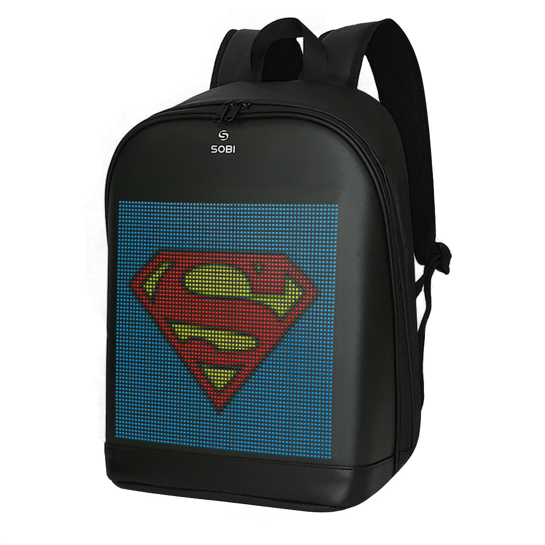 Backpack Sobi Pixel Plus SB9707 Black with LED screen 