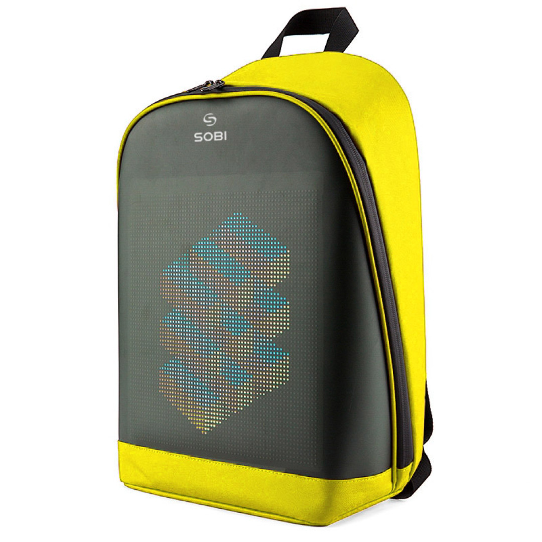 Backpack Sobi Pixel Plus SB9707 Yellow with LED screen 