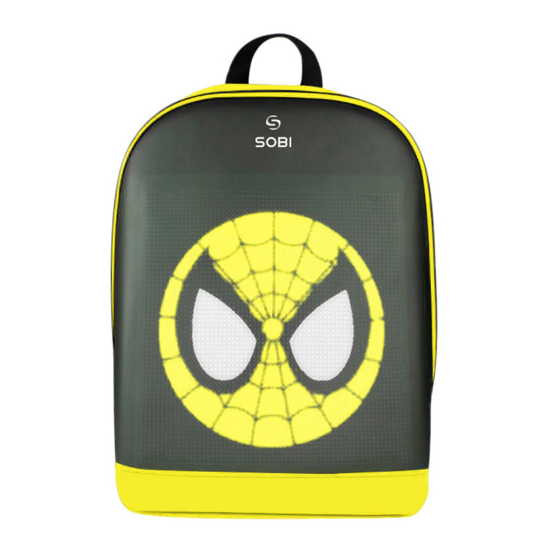 Backpack Sobi Pixel Plus SB9707 Yellow with LED screen 