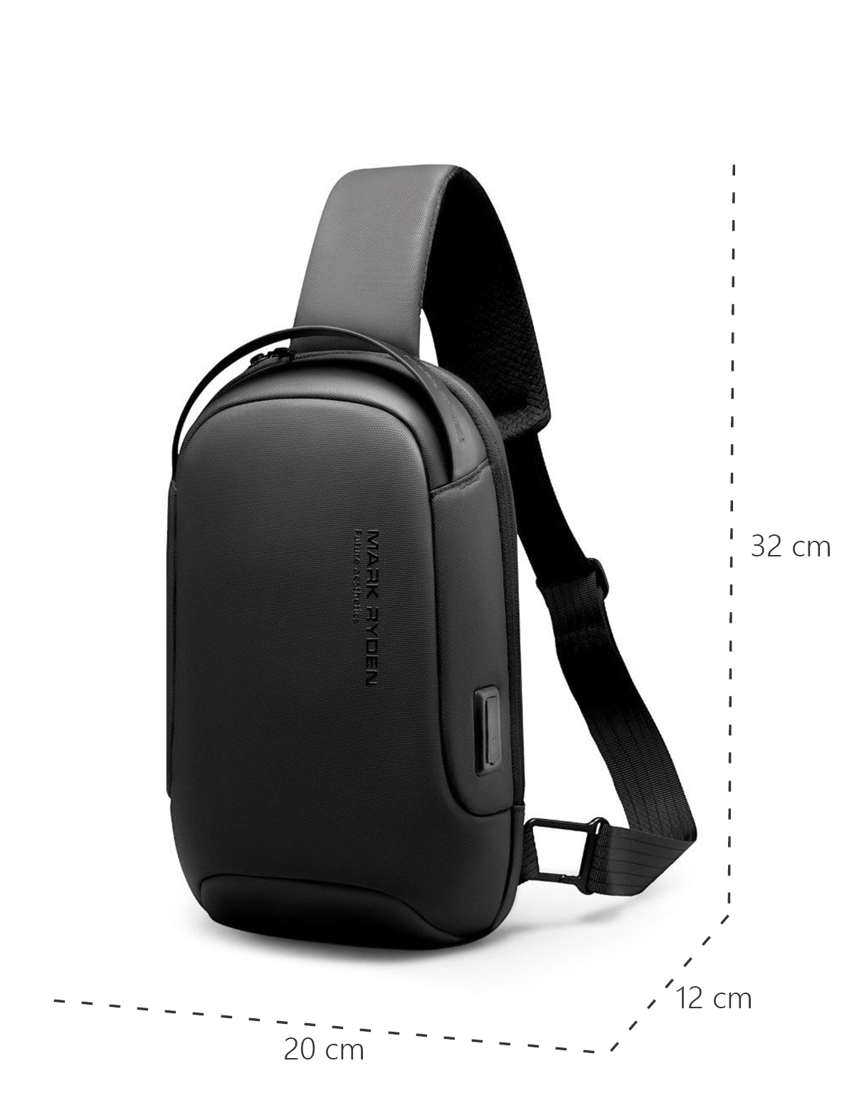 Backpack with one strap Mark Ryden Lexus Black size